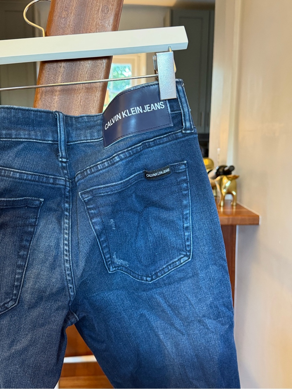 Calvin Klein Men's Slim Straight Indigo Blue Jeans
